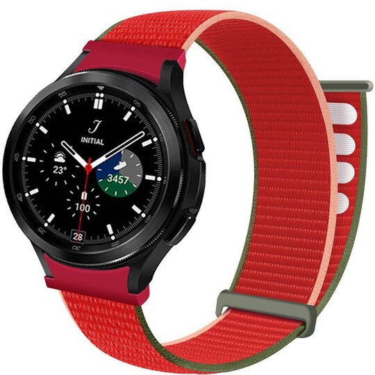 Nylonrannekoru No-Gap Samsung Galaxy Watch 4 Classic (46mm) - Strawber