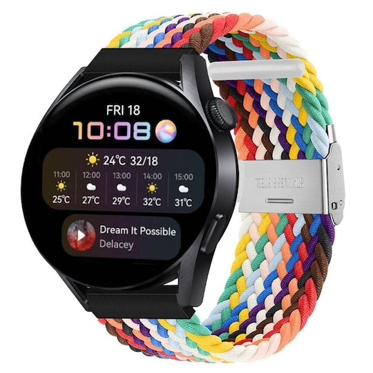 Punottu elastinen rannekoru Huawei Watch 3 (46mm) - pride edition