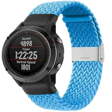 Punottu elastinen rannekoru Garmin Fenix 5 - skyblue