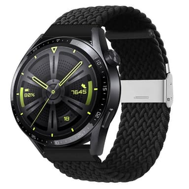 Punottu elastinen rannekoru Huawei Watch GT3 (46mm) - musta