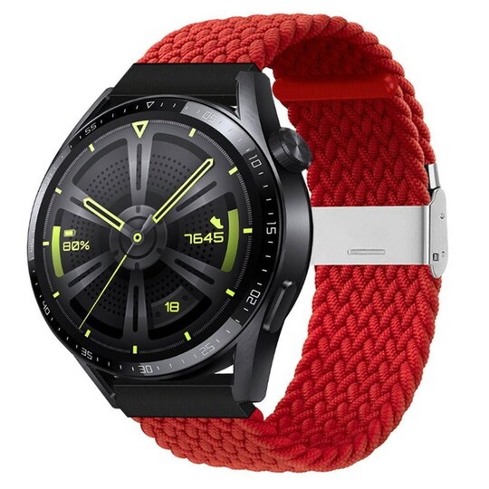 Punottu elastinen rannekoru Huawei Watch GT3 (46mm) - darkred