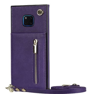 Zipper kaulakorukotelo Huawei Mate 20 Pro - Violetti
