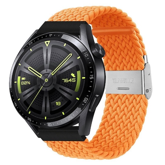Punottu elastinen rannekoru Huawei Watch GT3 (46mm) - Oranssi