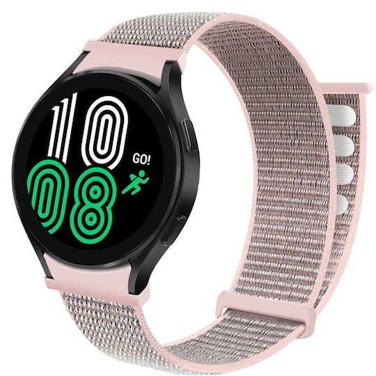 Nylonrannekoru No-Gap Samsung Galaxy Watch 4 (44mm) - Pink Sand