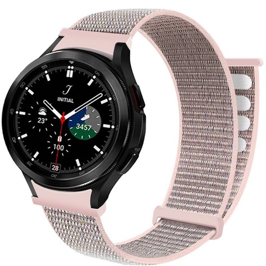 Nylonrannekoru No-Gap Samsung Galaxy Watch 4 Classic (42mm) - Pink San