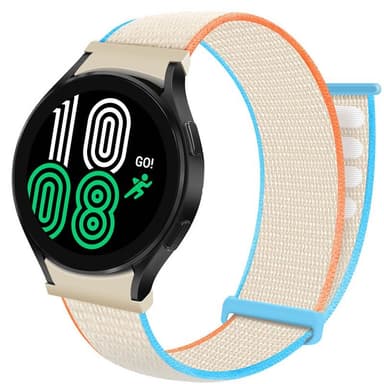 Nylonrannekoru No-Gap Samsung Galaxy Watch 4 (44mm) - Cream