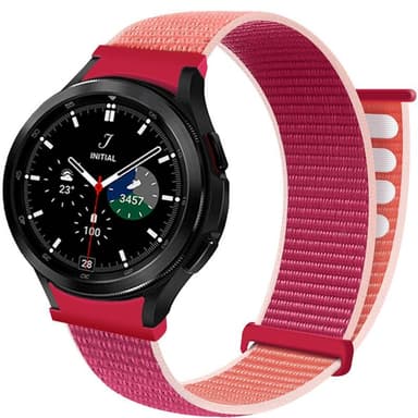 Nylonrannekoru No-Gap Samsung Galaxy Watch 4 Classic (46mm) - Pomegran