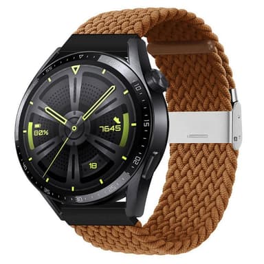 Punottu elastinen rannekoru Huawei Watch GT3 (46mm) - ruskea
