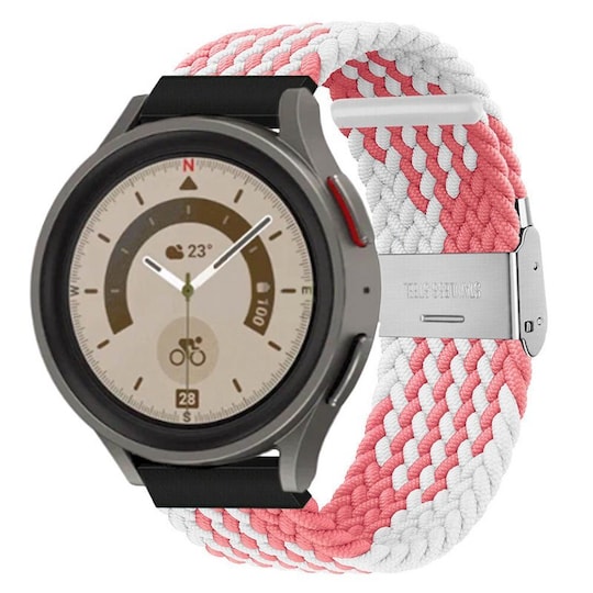 Punottu elastinen rannekoru Samsung Galaxy Watch 5 Pro (45mm) - pinkwh