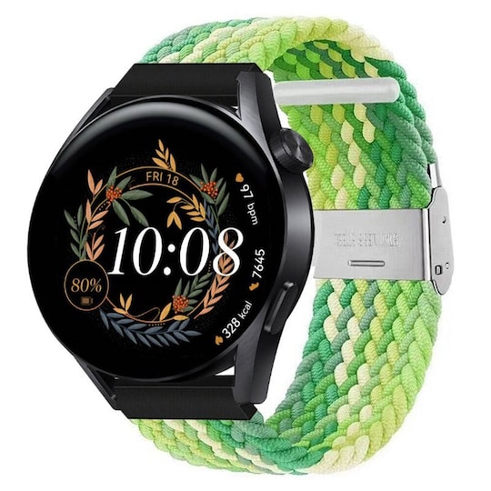 Punottu elastinen rannekoru Huawei Watch GT3 (42mm) - gradientgreen