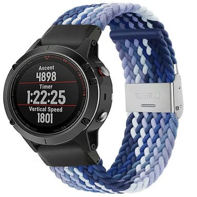 Punottu elastinen rannekoru Garmin Fenix 5 - gradientblue