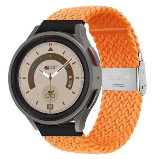 Punottu elastinen rannekoru Samsung Galaxy Watch 5 Pro (45mm) - Oranss
