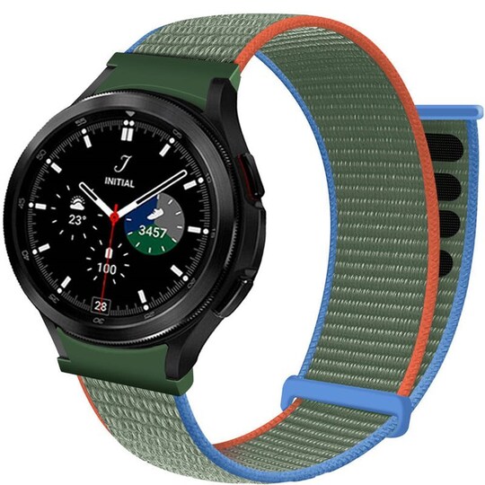 Nylonrannekoru No-Gap Samsung Galaxy Watch 4 Classic (46mm) - Olive