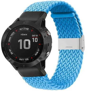 Punottu elastinen rannekoru Garmin Fenix 6X - skyblue