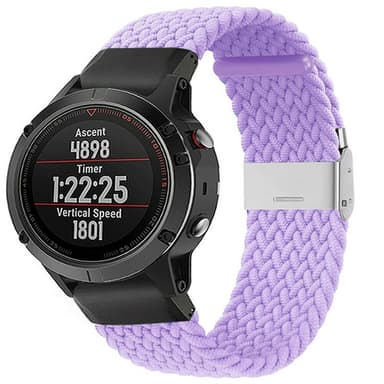 Punottu elastinen rannekoru Garmin Fenix 5X - lightpurple