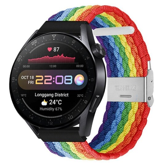 Punottu elastinen rannekoru Huawei Watch 3 Pro (48mm) - Pride
