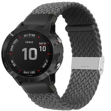 Punottu elastinen rannekoru Garmin Fenix 6 - skygrey