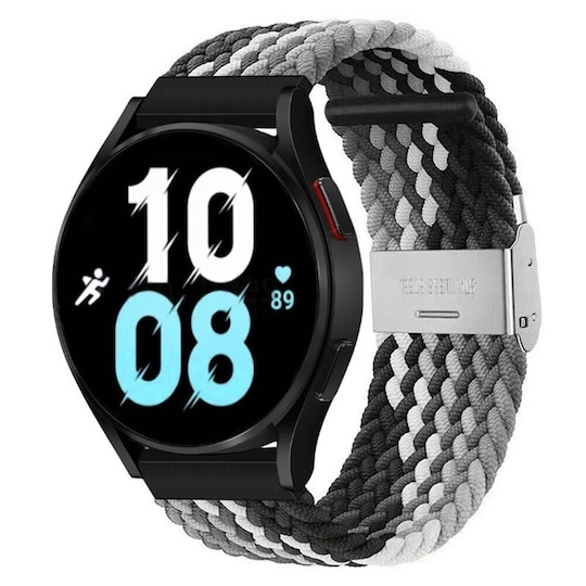 Punottu elastinen rannekoru Samsung Galaxy Watch 5 (44mm) - Musta/Valk
