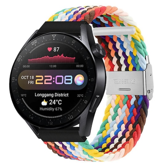 Punottu elastinen rannekoru Huawei Watch 3 Pro (48mm) - pride edition