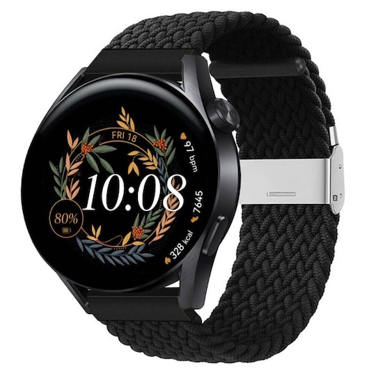 Punottu elastinen rannekoru Huawei Watch GT3 (42mm) - musta