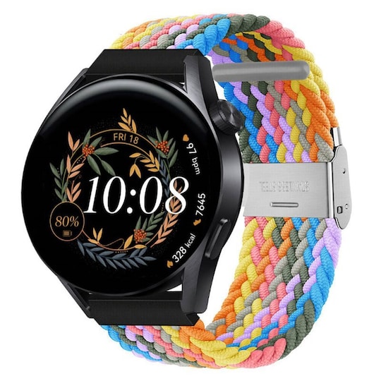 Punottu elastinen rannekoru Huawei Watch GT3 (42mm) - light rainbow