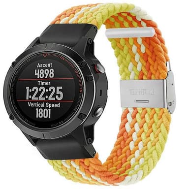 Punottu elastinen rannekoru Garmin Fenix 5 - gradientorange