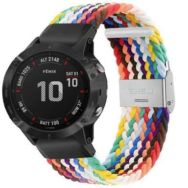 Punottu elastinen rannekoru Garmin Fenix 6 - pride edition