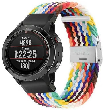 Punottu elastinen rannekoru Garmin Fenix 5 - pride edition