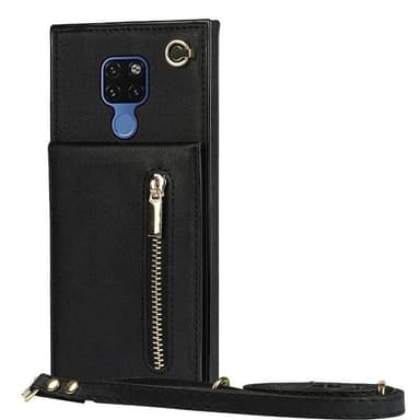 Zipper kaulakorukotelo Huawei Mate 20 - Musta