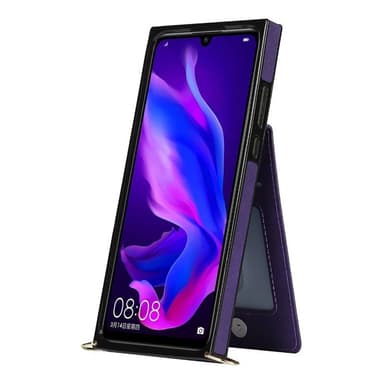 Zipper kaulakorukotelo Huawei P30 Lite - Violetti