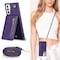 Zipper kaulakorukotelo Samsung Galaxy S21 Plus - Violetti