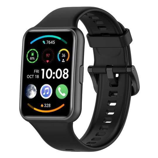 Kellon ranneke Silikoni Musta Huawei Watch Fit 2