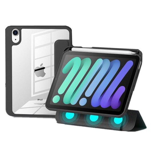 Magneettinen kotelo jalustatoiminnolla Musta iPad Mini 6