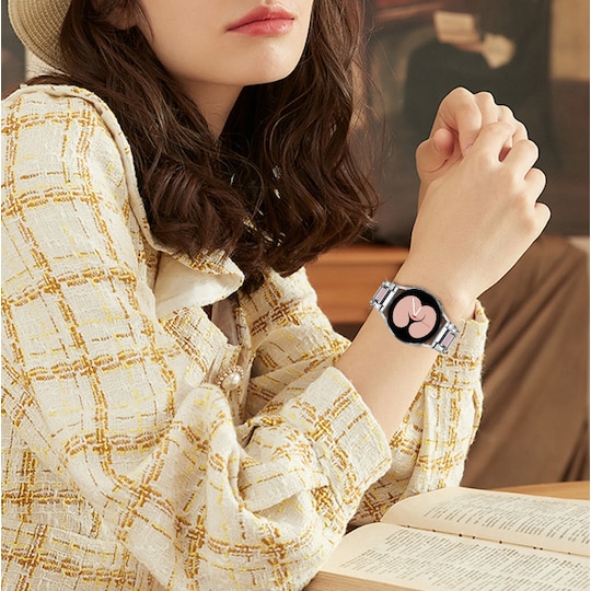 Kellon rannekoru Vaaleanpunainen Samsung Galaxy Watch 20 mm