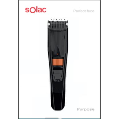 SOLAC Beard Trimmer Pourpose Black