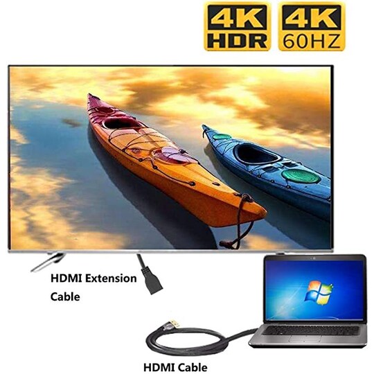 HDMI-kaapeli 2.0V 4K 60Hz Musta 1 m
