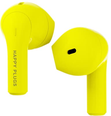 Happy Plugs Joy täysin langattomat in-ear kuulokkeet (neonkeltainen)