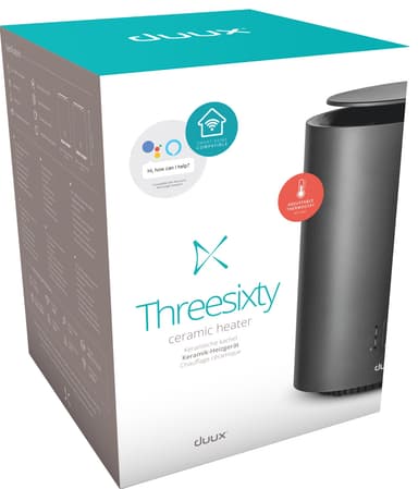 Duux Threesixty Smart 2 puhallinlämmitin 25658 (harmaa)