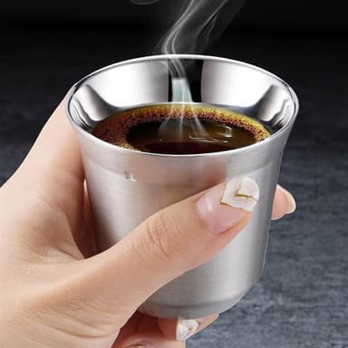 Kahvikuppi ruostumatonta terästä 160ml
