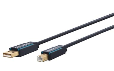 Sovitinkaapeli USB-A:sta USB-B 2.0:aan