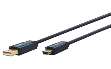 Sovitinkaapeli USB-A:sta Mini USB-B 2.0:aan