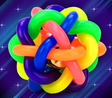 Kumipallo kellolla (10 cm) koiran lelu