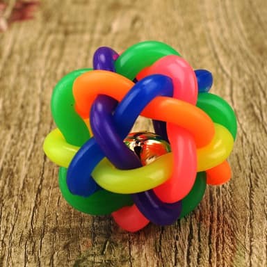 Kumipallo kellolla (10 cm) koiran lelu