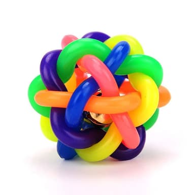 Kumipallo kellolla (10 cm) koiran lelu