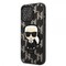 Karl Lagerfeld iPhone 13 Pro Kuori Monogram Iconic Patch Musta