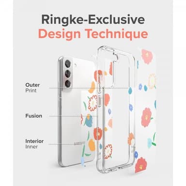 Ringke Samsung Galaxy S22 Plus Kuori Fusion Design Floral