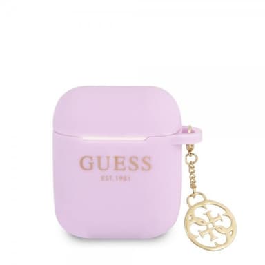 Guess AirPods 1/2 Kuori Classic Logo 4G Charm Violetti