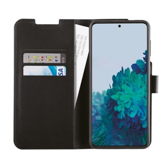 Vivanco Samsung Galaxy S21 Plus Kotelo Classic Wallet Musta