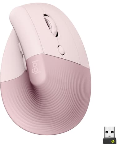 Logitech Lift Vertical langaton hiiri (ruusu)