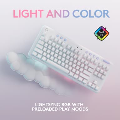 Logitech G715 Linear langaton pelinäppäimistö (valkoinen)